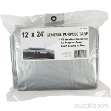 Hyper Tough 12' x 24' Medium Duty Tarp All Weather Protection All Purpose Cover 555361547